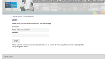 Tablet Screenshot of bereavementservices.southlanarkshire.gov.uk